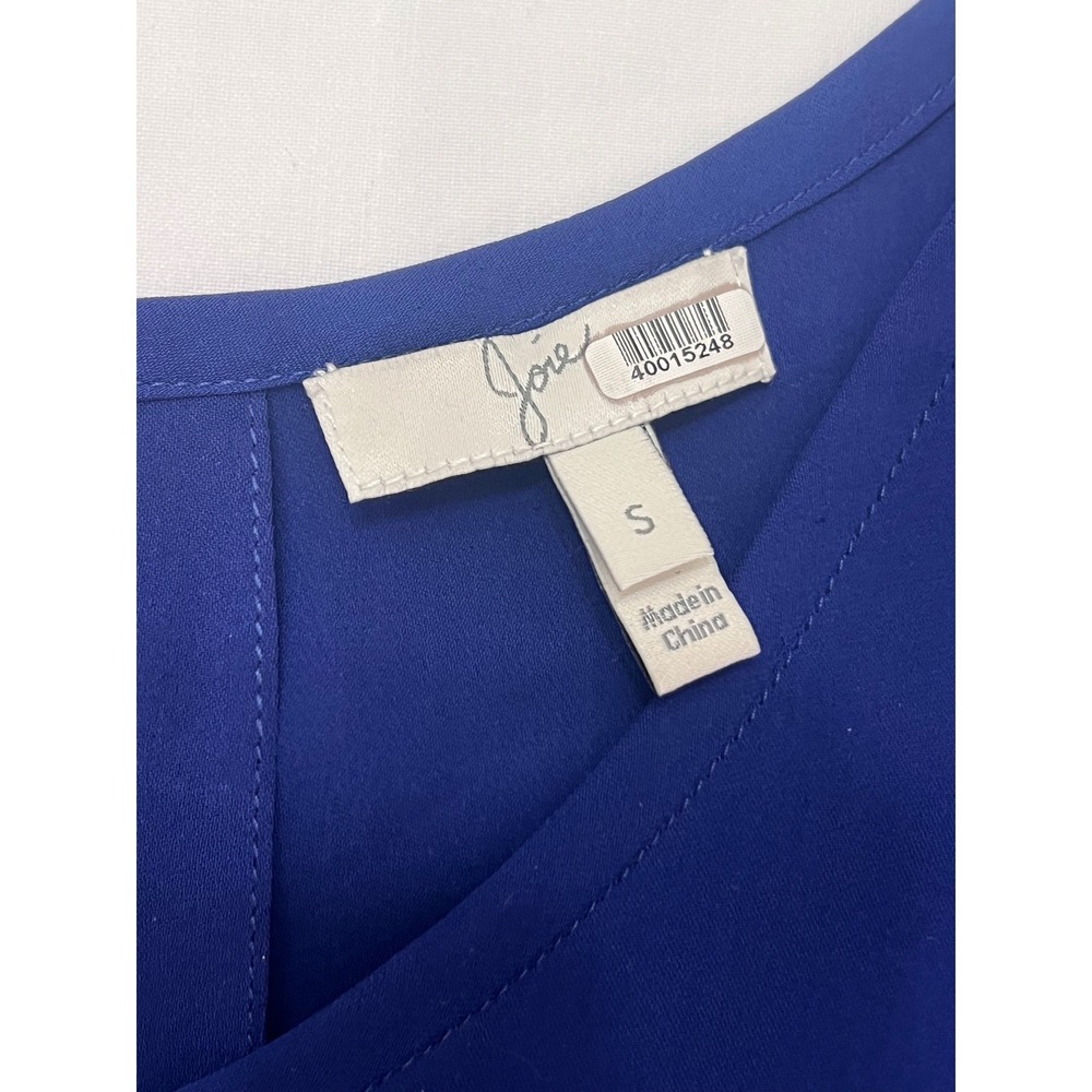 Women's Joie Silk Rancher blouse in cobalt blue size small - Picture 5 of 8
